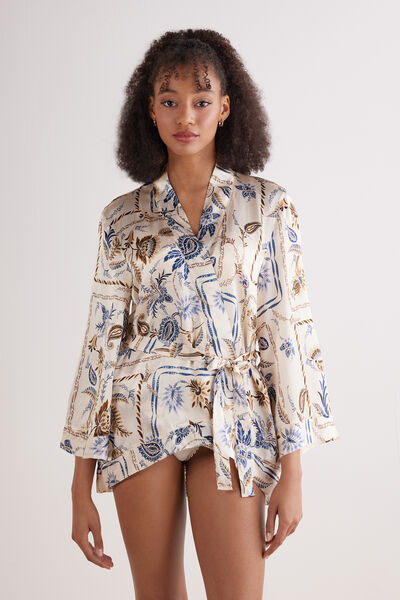 Intimissimi Kimono de Seda Italian Riviera Mujer Multicolor Tamaño S/M
