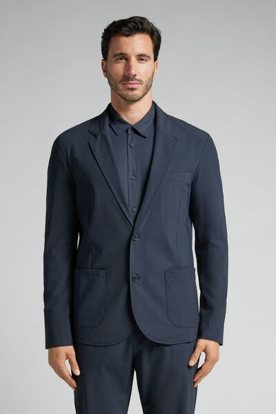 Intimissimi Chaqueta No Iron Hombre Azul Tamaño M