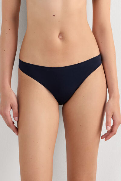 Intimissimi Braguita de Talle Bajo de Algodón Mujer Azul Tamaño S