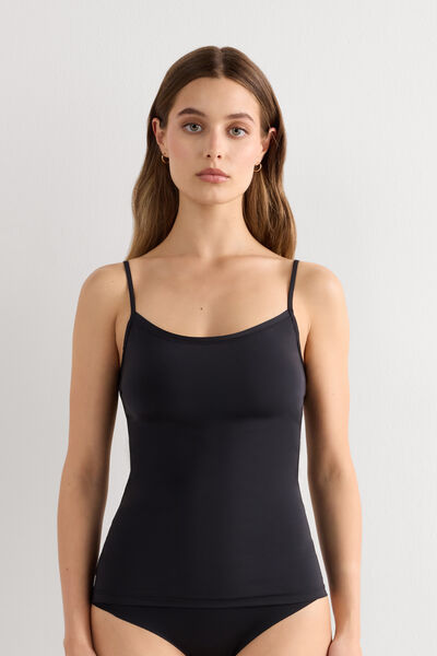 Intimissimi Top de Microfibra Ultralight Mujer Negro Tamaño L
