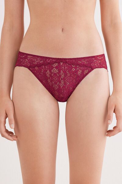 Intimissimi Braga baja de encaje Mujer Violeta Tamaño S
