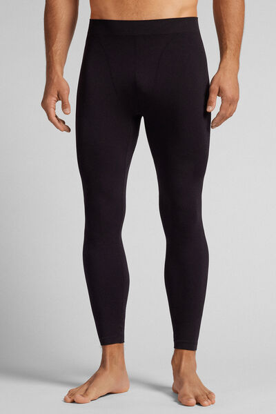 Intimissimi Leggings Técnicos Deportivos Hombre Negro Tamaño XL