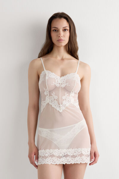 Intimissimi Picardías Pretty Flowers Mujer Marfil Tamaño S