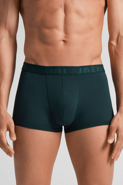 Intimissimi Bóxer de microfibra para hombre con logotipo Hombre Verde Tamaño 46