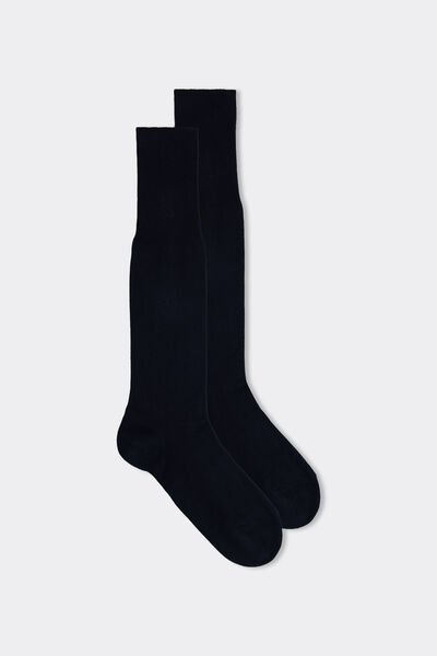 Intimissimi Calcetines de invierno largos con algodón Hombre Azul Tamaño 40-41
