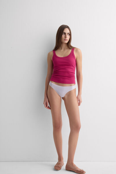 Intimissimi Brasileña sin costuras de microfibra Ultraligera Mujer Violeta Tamaño 38