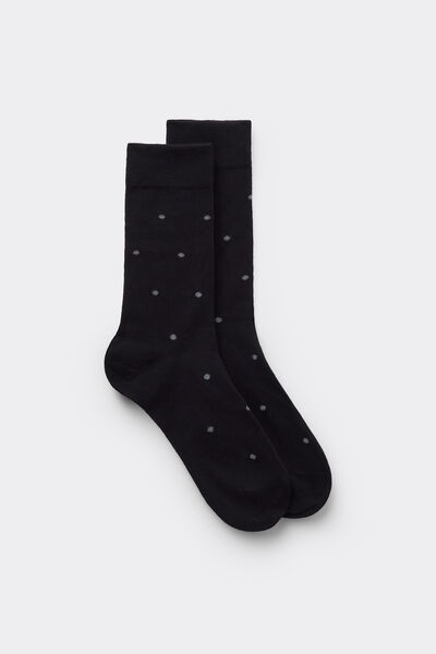 Intimissimi Calcetines Cortos de Algodón Suave Hombre Negro Tamaño 42-43