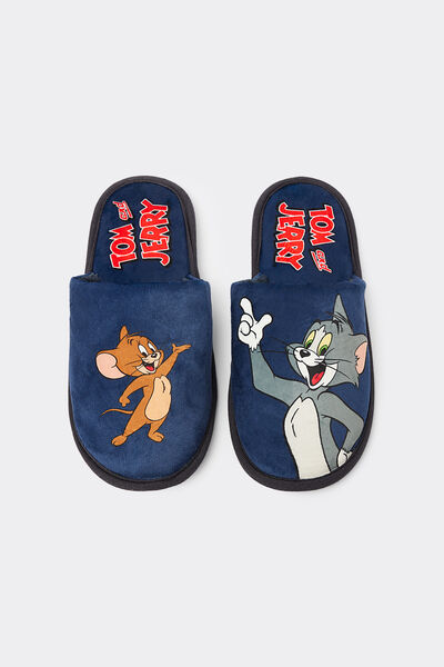 Intimissimi Pantuflas Tom y Jerry Hombre Azul Tamaño TALLA ÚNICA
