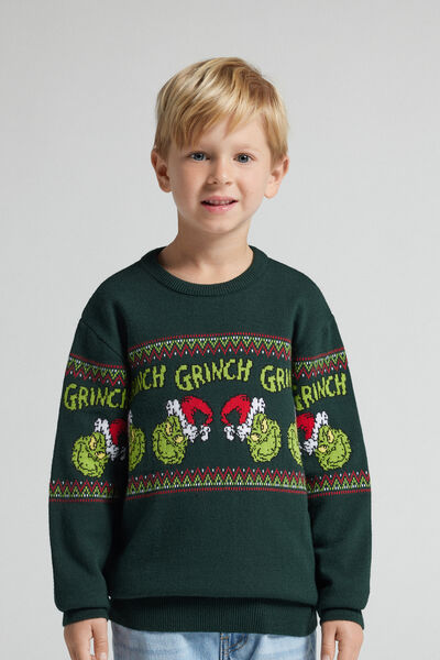 Intimissimi Jersey navideño para niño The Grinch Dr Seuss™ Niño Verde Tamaño L