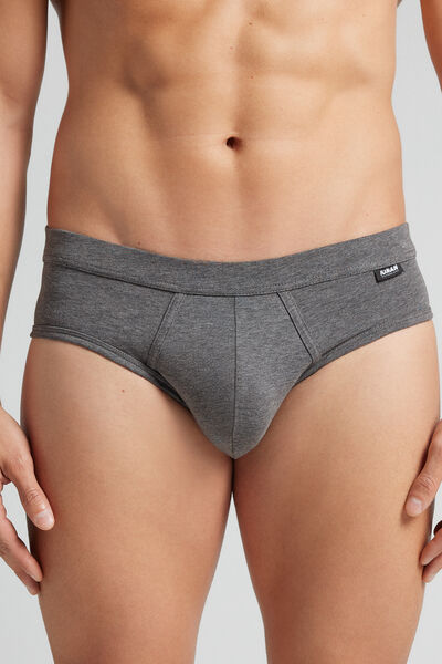 Intimissimi Slip «El Indestructible» de Algodón Superior Hombre Gris Oscuro Tamaño 46