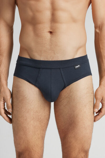Intimissimi Slip «El Indestructible» de Algodón Superior Hombre Azul Tamaño 46