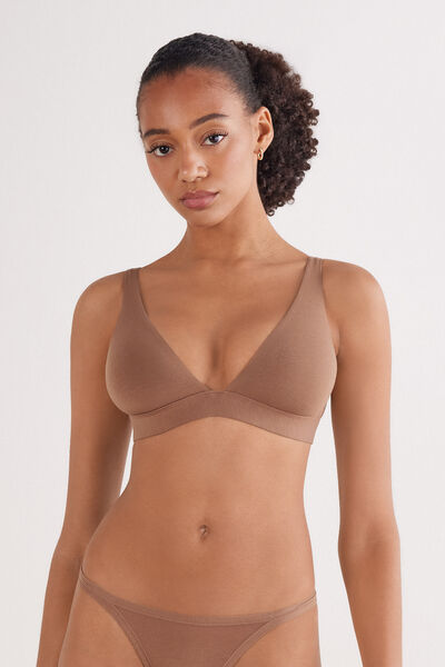 Intimissimi Sujetador Triangular Marica de Algodón Ultralight Cotton Mujer Natural Tamaño 80B