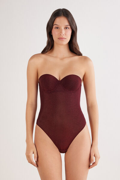 Intimissimi Body Giada Lamé Shimmering Passion Mujer Burdeos Tamaño 85D
