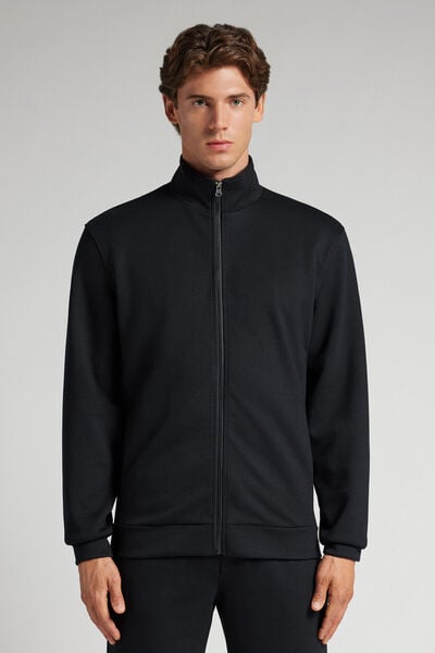 Intimissimi Sudadera Técnica con Cremallera Hombre Negro Tamaño M