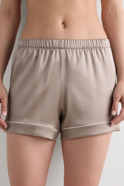 Intimissimi Shorts de Seda con Ribete Mujer Natural Tamaño L