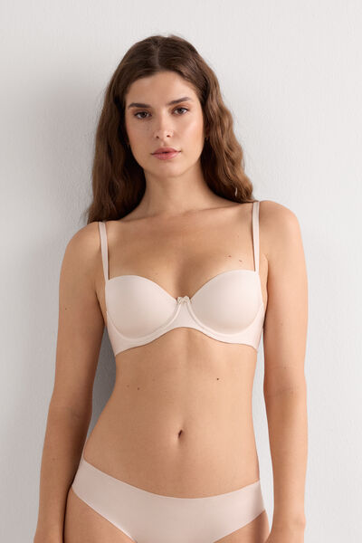 Intimissimi Sujetador Balconette Sofia de Microfibra Ultraligera Mujer Natural Tamaño 95B