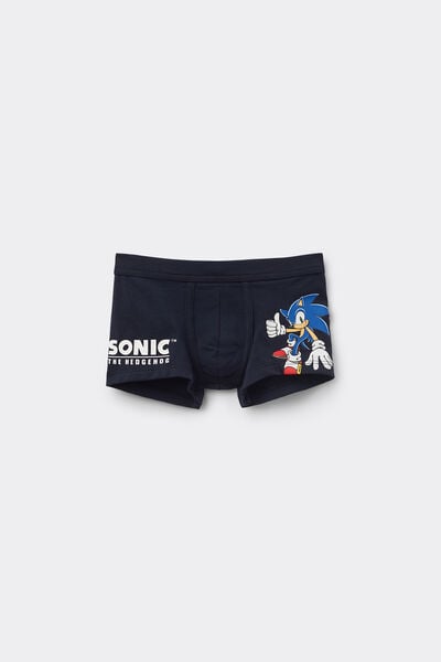 Intimissimi Bóxer Niño Algodón Superior Estampado Sonic Niño Azul Tamaño 10-11