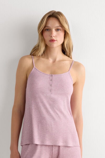 Intimissimi Top de Modal Chic Comfort Mujer Rosa Oscuro Tamaño L