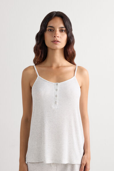 Intimissimi Top de Modal Chic Comfort Mujer Gris Tamaño L