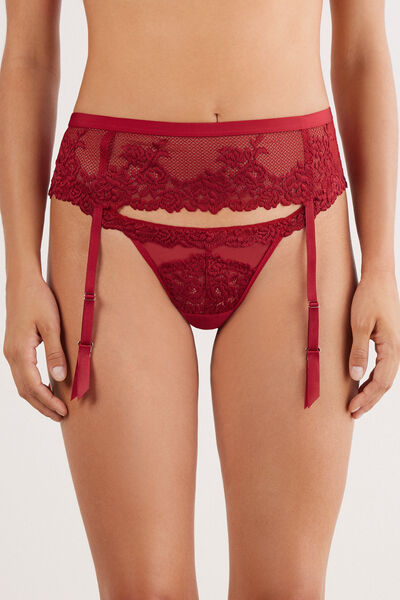 Intimissimi Liguero Pretty Flowers Mujer Rojo Tamaño Talla Única