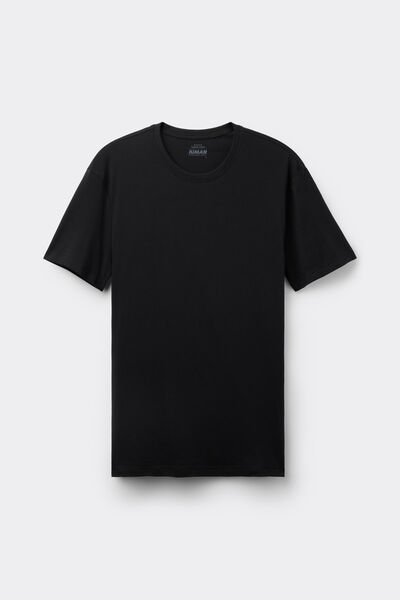 Intimissimi Camiseta de Algodón Natural Fresh Hombre Negro Tamaño L