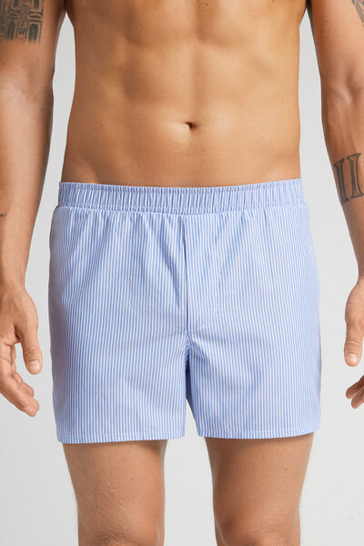 Intimissimi Boxer de Tela con fantasia Hombre Azul Claro Tamaño L