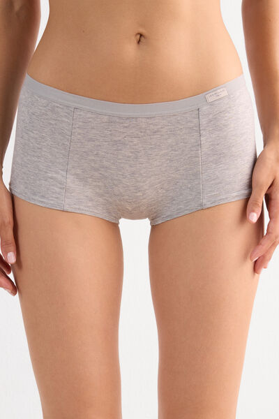 Intimissimi Culotte Tipo Shorts de Algodón Mujer Gris Tamaño 38