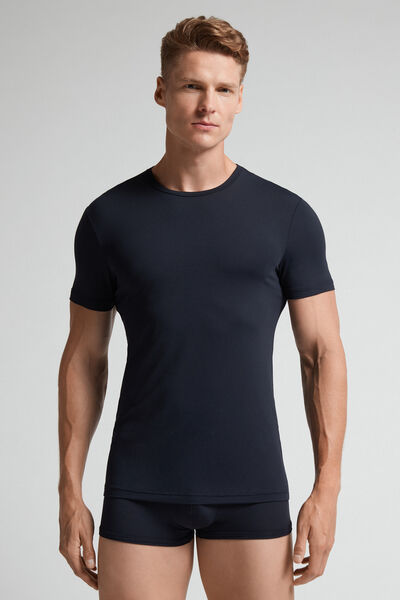 Intimissimi Camiseta de Microfibra Hombre Azul Tamaño M
