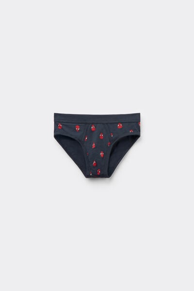 Intimissimi Slip Algodón Superior Estampado Spider-Man para Niños Niño Azul Tamaño 10-11