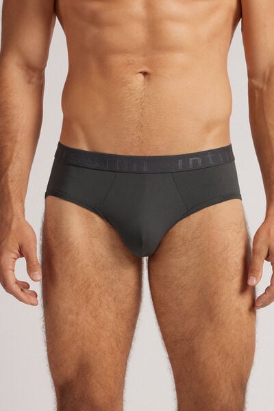 Intimissimi Calzoncillos de microfibra tipo slip Hombre Gris Tamaño 38