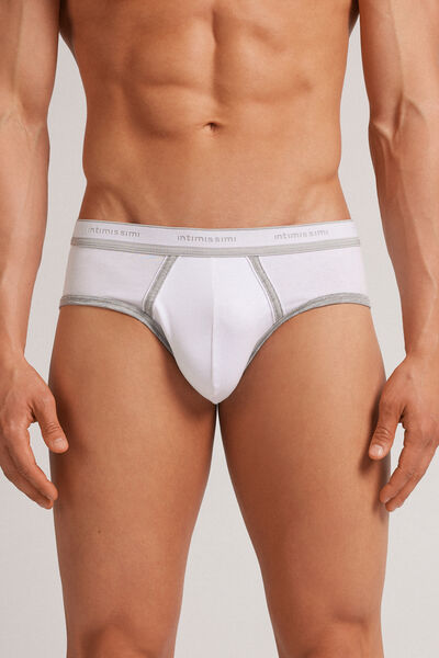 Intimissimi Calzoncillo para hombre slip en algodón superior Hombre Blanco Tamaño 38