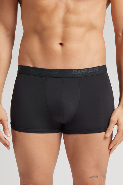 Intimissimi Bóxer de Microfibra con Logotipo Hombre Negro Tamaño 38
