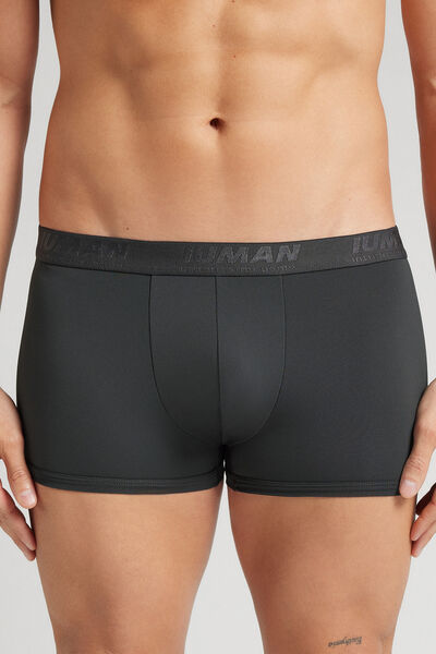 Intimissimi Bóxer de Microfibra con Logotipo Hombre Gris Tamaño 38