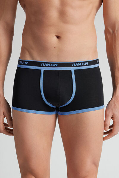 Intimissimi Bóxer de Algodón Superior con Logotipo Hombre Negro Tamaño 38