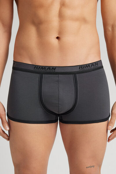 Intimissimi Bóxer de Algodón Superior con Logotipo Hombre Negro Tamaño 40
