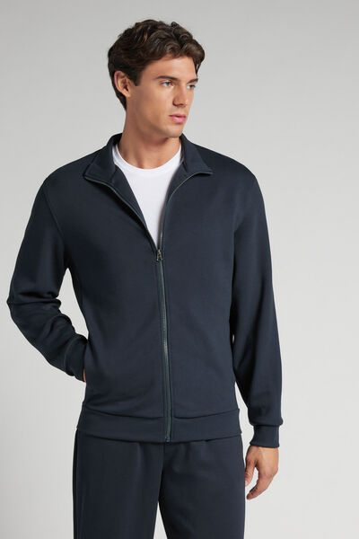 Intimissimi Sudadera Técnica con Cremallera Hombre Azul Tamaño L
