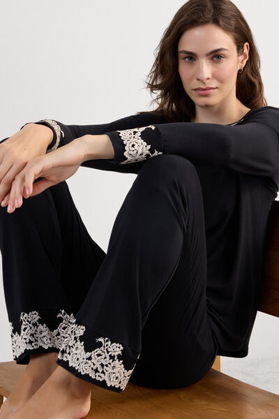 Intimissimi Camiseta de Modal Pretty Flowers Mujer Multicolor