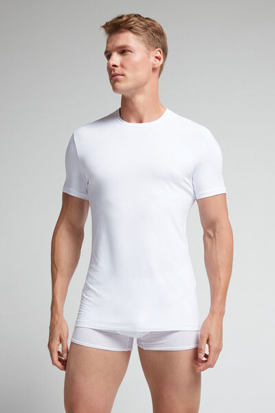 Intimissimi Camiseta de Microfibra Hombre Blanco