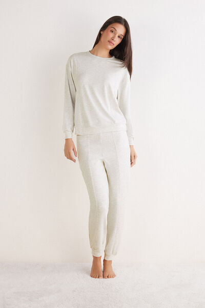 Intimissimi Pijama Largo de Modal Comfort Details Mujer Gris