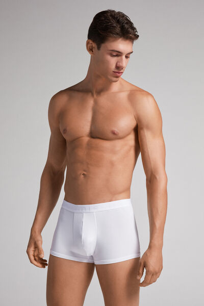 Intimissimi Bóxer de microfibra para hombre con logotipo Hombre Blanco