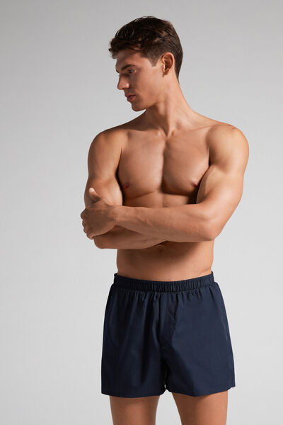 Intimissimi Bóxer de Tela Estampado Hombre Azul