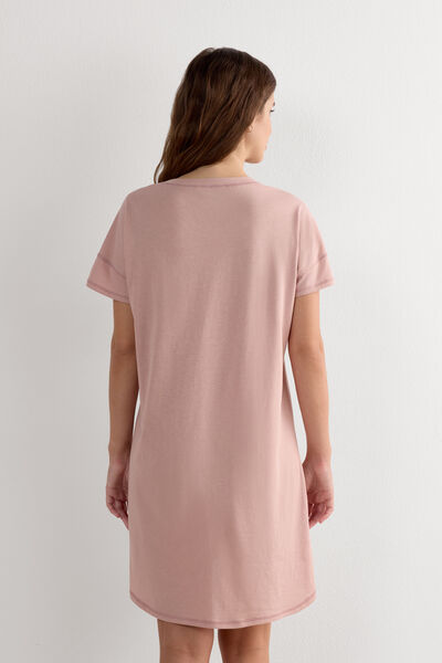 Side view of Intimissimi Noční Košile z Bavlny Ultrafresh Žena Růžová Velikost L