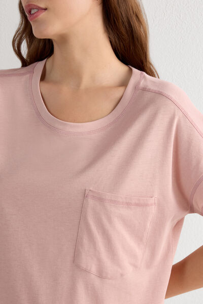 Side view of Intimissimi Noční Košile z Bavlny Ultrafresh Žena Růžová Velikost L