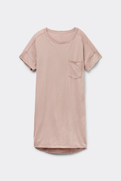 Side view of Intimissimi Noční Košile z Bavlny Ultrafresh Žena Růžová Velikost L