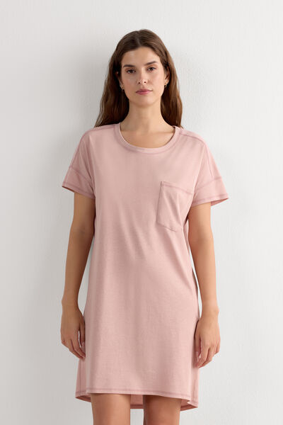 Side view of Intimissimi Noční Košile z Bavlny Ultrafresh Žena Růžová Velikost L