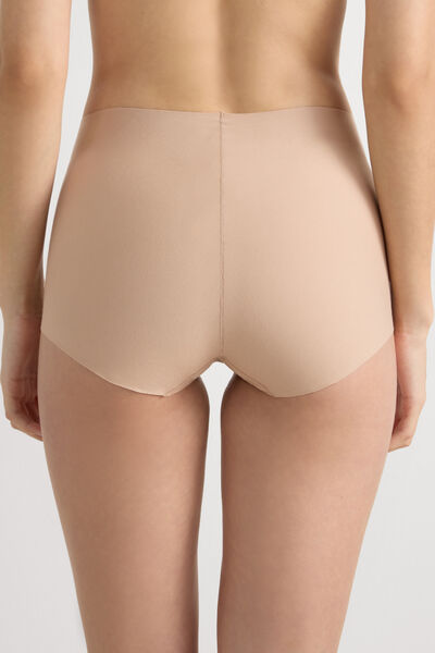 Side view of Intimissimi Bavlněné Kalhotky s Vysokým Pasem Light Shaping Žena Přírodní Velikost 3