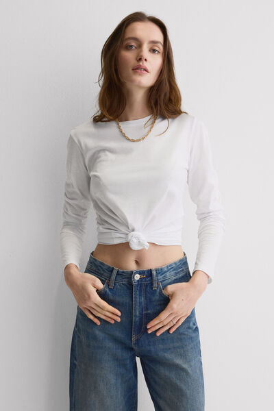 Intimissimi Maglia Manica Lunga in Cotone Ultrafresh Donna Bianco Taglia S