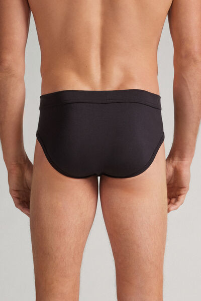 Side view of Intimissimi Slipy z Hedvání Soft Silk Člověk Černá Velikost 3