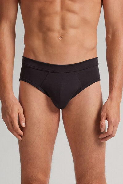 Side view of Intimissimi Slipy z Hedvání Soft Silk Člověk Černá Velikost 3