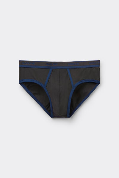 Side view of Intimissimi Pánské Slipy z Bavlny Superior s Logem Člověk Tmave Šedá Velikost 7